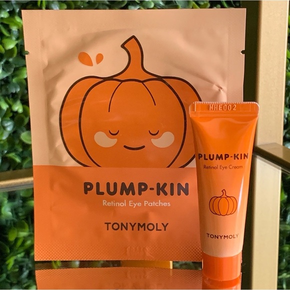 TonyMoly Plump-Kin Set | Retinol Eye Cream & Eye  Patches 🆕 | Tony Moly Plumpkin - Picture 1 of 12